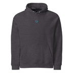 Vitruvius hoodie Charcoal Melange színben, elölnézet – tiszta előrész, raglán ujj