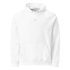 Jézus hoodie White színben, elölnézet – tiszta előrész, raglán ujj