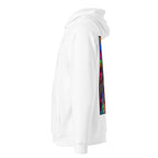 Leonardo da Vinci hoodie White színben, bal oldali nézet – bordás mandzsetta és derékszegély