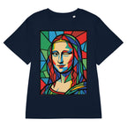 Mona Lisa női póló French Navy színben – 100% organikus pamut, karcsúsított szabás
