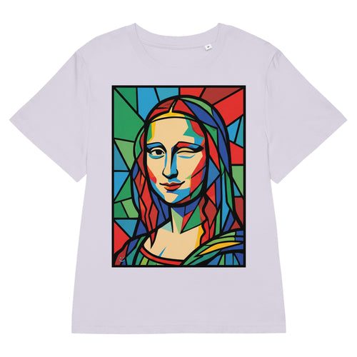 Mona Lisa női póló Lavender színben – 100% organikus pamut, karcsúsított szabás
