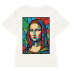 Mona Lisa női póló Off White színben – 100% organikus pamut, karcsúsított szabás